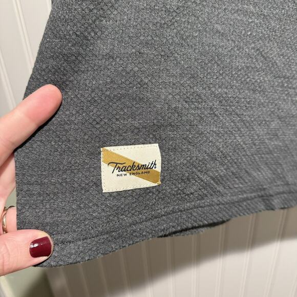 Tracksmith NDO Windblock Merino Wool Turtleneck Gray Mens XL - Picture 2 of 6